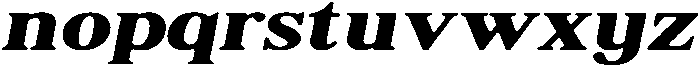 ShequanSoft BoldExpIta otf (700) Font LOWERCASE