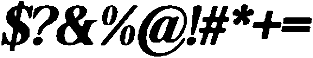 ShequanSoft BoldSemCondIta otf (700) Font OTHER CHARS