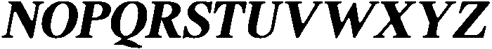 ShequanSoft BoldSemCondIta otf (700) Font UPPERCASE