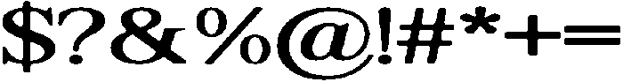 ShequanSoft Expanded otf (400) Font OTHER CHARS