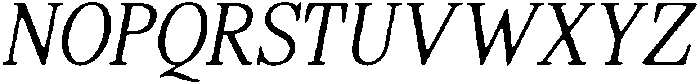ShequanSoft ExtLtCondIta otf (400) Font UPPERCASE