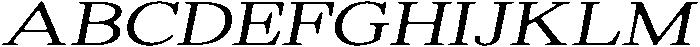 ShequanSoft ExtLtExpIta otf (400) Font UPPERCASE