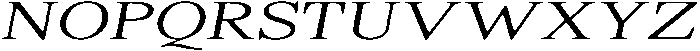 ShequanSoft ExtLtExpIta otf (400) Font UPPERCASE