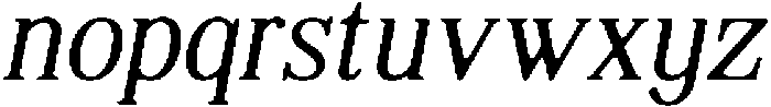 ShequanSoft ExtLtSemCondIta otf (400) Font LOWERCASE