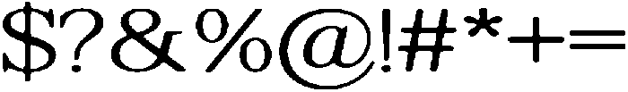 ShequanSoft ExtLtSemExp otf (400) Font OTHER CHARS