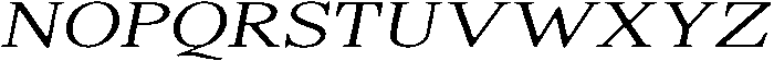 ShequanSoft ExtLtSemExpIta otf (400) Font UPPERCASE