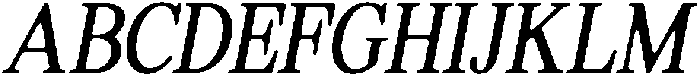 ShequanSoft LightCondIta otf (300) Font UPPERCASE