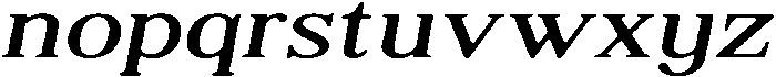 ShequanSoft LightExpIta otf (300) Font LOWERCASE