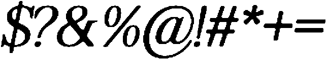 ShequanSoft LightSemCondIta otf (300) Font OTHER CHARS
