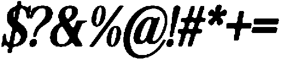 ShequanSoft MedCondIta otf (500) Font OTHER CHARS