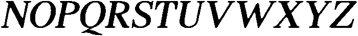 ShequanSoft SemCondIta otf (400) Font UPPERCASE