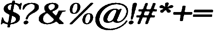 ShequanSoft SemExpIta otf (400) Font OTHER CHARS