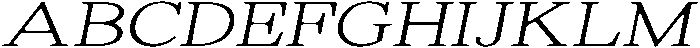 ShequanSoft ThinExpIta otf (100) Font UPPERCASE