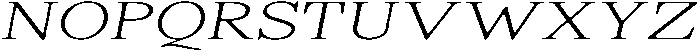 ShequanSoft ThinExpIta otf (100) Font UPPERCASE
