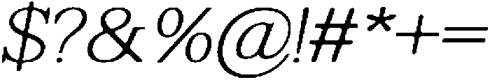 ShequanSoft ThinItalic otf (100) Font OTHER CHARS