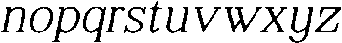 ShequanSoft ThinItalic otf (100) Font LOWERCASE