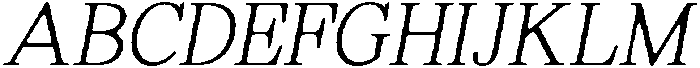 ShequanSoft ThinSemCondIta otf (100) Font UPPERCASE