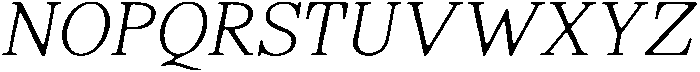 ShequanSoft ThinSemCondIta otf (100) Font UPPERCASE