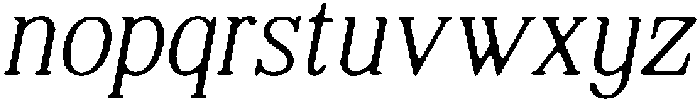 ShequanSoft ThinSemCondIta otf (100) Font LOWERCASE