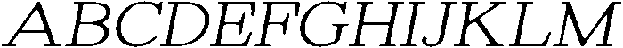ShequanSoft ThinSemExpIta otf (100) Font