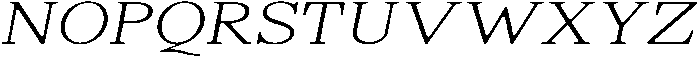 ShequanSoft ThinSemExpIta otf (100) Font UPPERCASE
