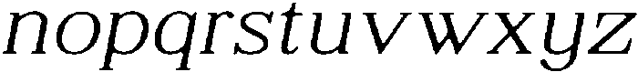 ShequanSoft ThinSemExpIta otf (100) Font LOWERCASE
