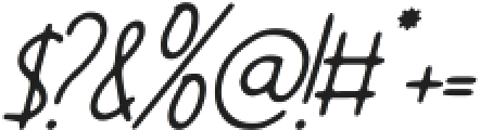 Sherapym Handwriting Italic otf (400) Font OTHER CHARS