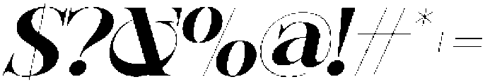 Sherlock Bold Expanded Slanted otf (700) Font OTHER CHARS