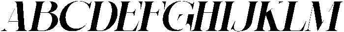 Sherlock Bold Expanded Slanted otf (700) Font UPPERCASE