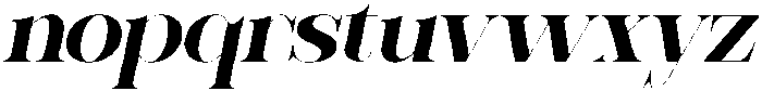 Sherlock Bold Expanded Slanted otf (700) Font LOWERCASE