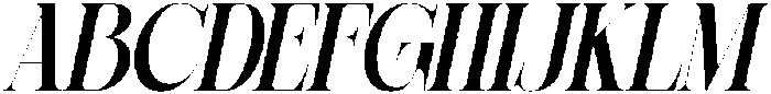 Sherlock Bold Extra Condensed Slanted otf (700) Font UPPERCASE