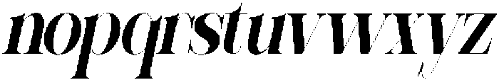 Sherlock Bold Extra Condensed Slanted otf (700) Font LOWERCASE