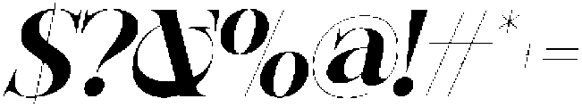Sherlock Bold Semi Expanded Slanted otf (700) Font OTHER CHARS