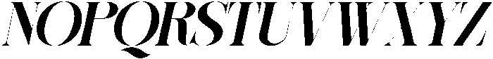 Sherlock Bold Semi Expanded Slanted otf (700) Font UPPERCASE