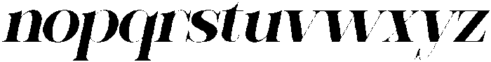 Sherlock Bold Semi Expanded Slanted otf (700) Font LOWERCASE