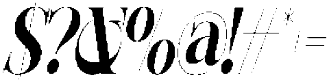 Sherlock Bold Ultra Condensed Slanted otf (700) Font OTHER CHARS