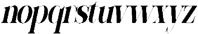 Sherlock Bold Ultra Condensed Slanted otf (700) Font LOWERCASE
