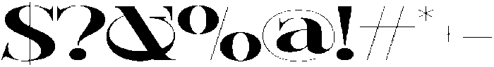 Sherlock Bold Ultra Expanded otf (700) Font OTHER CHARS