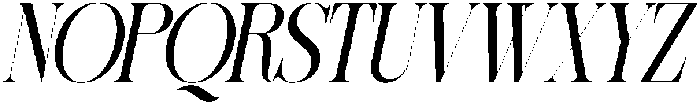 Sherlock Condensed Slanted otf (400) Font UPPERCASE