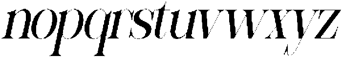 Sherlock Condensed Slanted otf (400) Font LOWERCASE