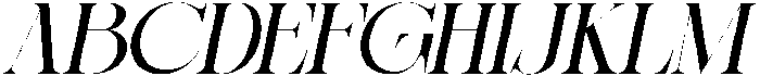Sherlock Expanded Slanted otf (400) Font UPPERCASE