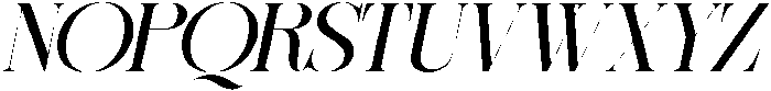 Sherlock Expanded Slanted otf (400) Font UPPERCASE