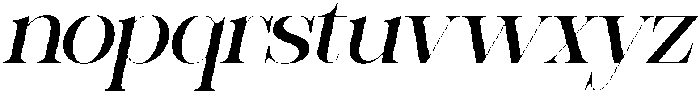 Sherlock Expanded Slanted otf (400) Font LOWERCASE