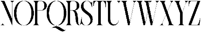 Sherlock Extra Condensed otf (400) Font UPPERCASE