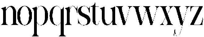 Sherlock Extra Condensed otf (400) Font LOWERCASE