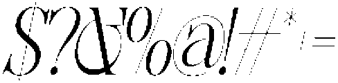 Sherlock Extra Light Condensed Slanted otf (200) Font OTHER CHARS