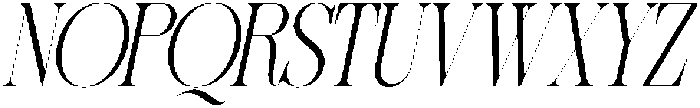 Sherlock Extra Light Condensed Slanted otf (200) Font UPPERCASE