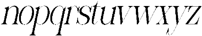 Sherlock Extra Light Condensed Slanted otf (200) Font LOWERCASE