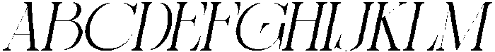 Sherlock Extra Light Expanded Slanted otf (200) Font UPPERCASE