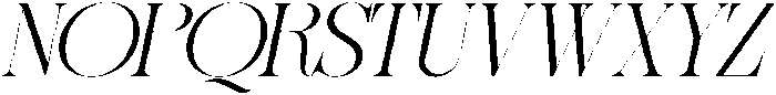 Sherlock Extra Light Expanded Slanted otf (200) Font UPPERCASE